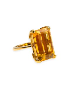 Sortija oro con cuarzo citrino (Rf. ORSOR00092)